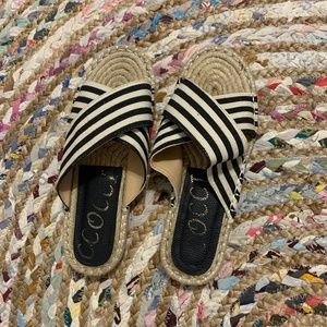 Black Slip-on Sandals